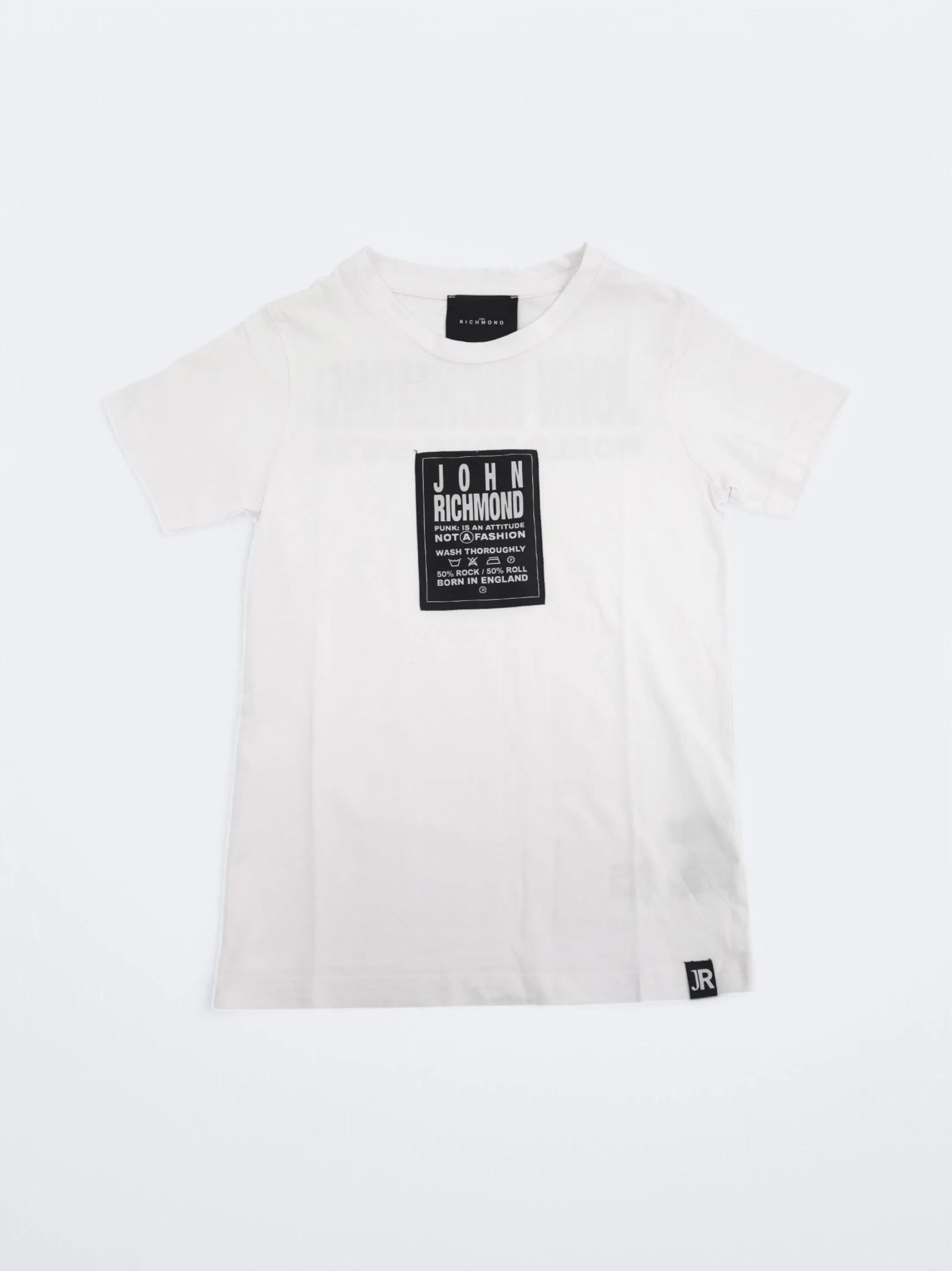 Kid's Boy's Printed Embroidered T-Shirt,White