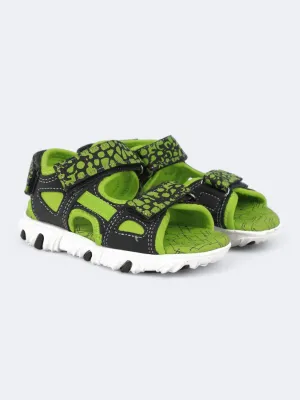 Kids Boy's Printed Sandals,Grey/Green