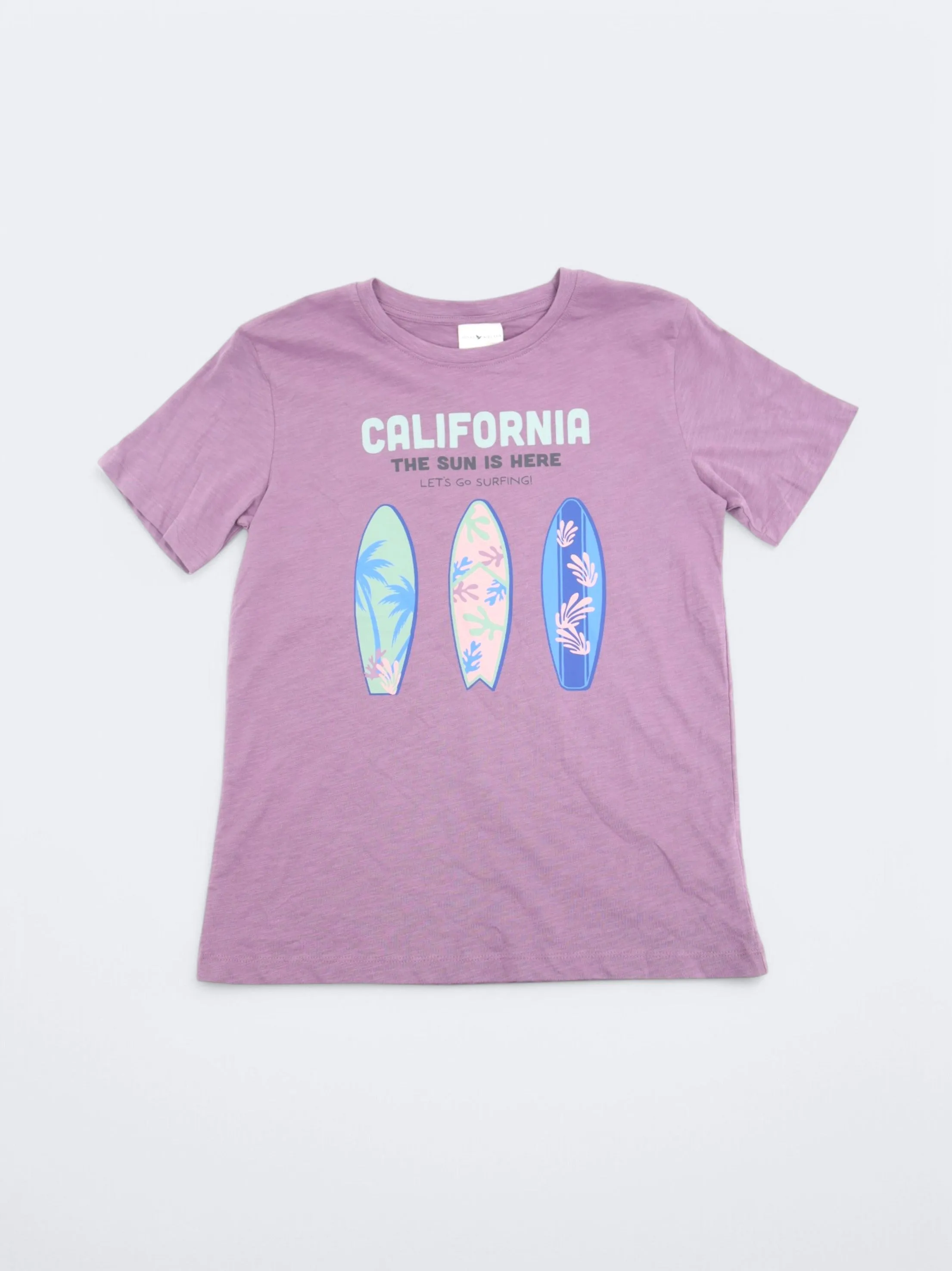 Kid's Boy's Printed T-Shirt,Purple