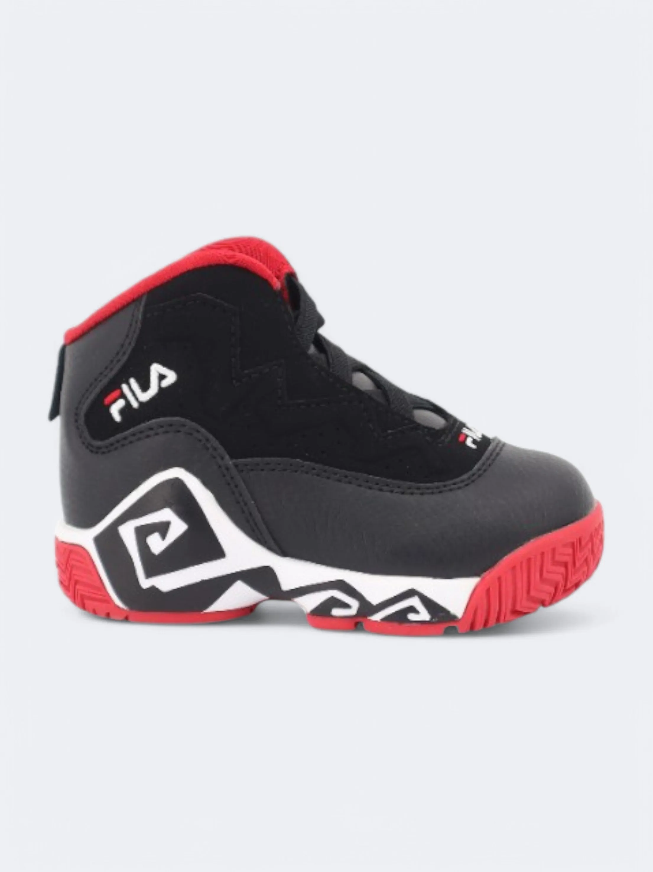 Kids Boy's Textured Basketball Shoes,Black
