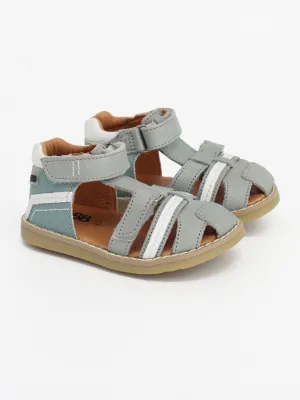 Kids Boy's Textured Sandals,Mint Blue