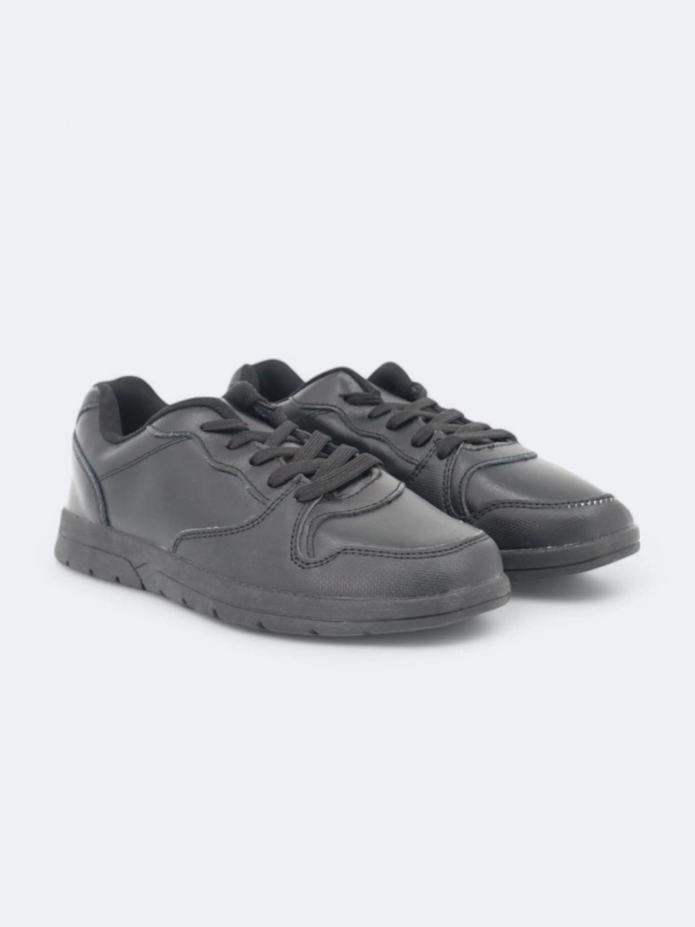 Kids Boy's Textured Sneakers,Black