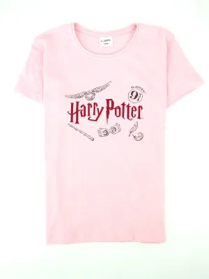 Kids Girl Brand Logo Printed T-Shirt,Pink