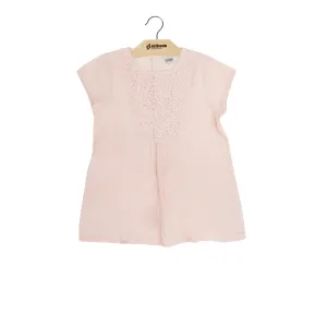 Kid's Girl Embroidered Top,Light Pink