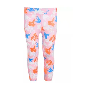 Kids Girl Floral Print Legging,Pink