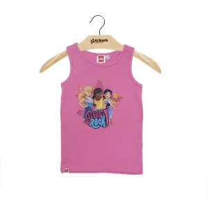 Kid's Girl Graphic Print Top,Pink