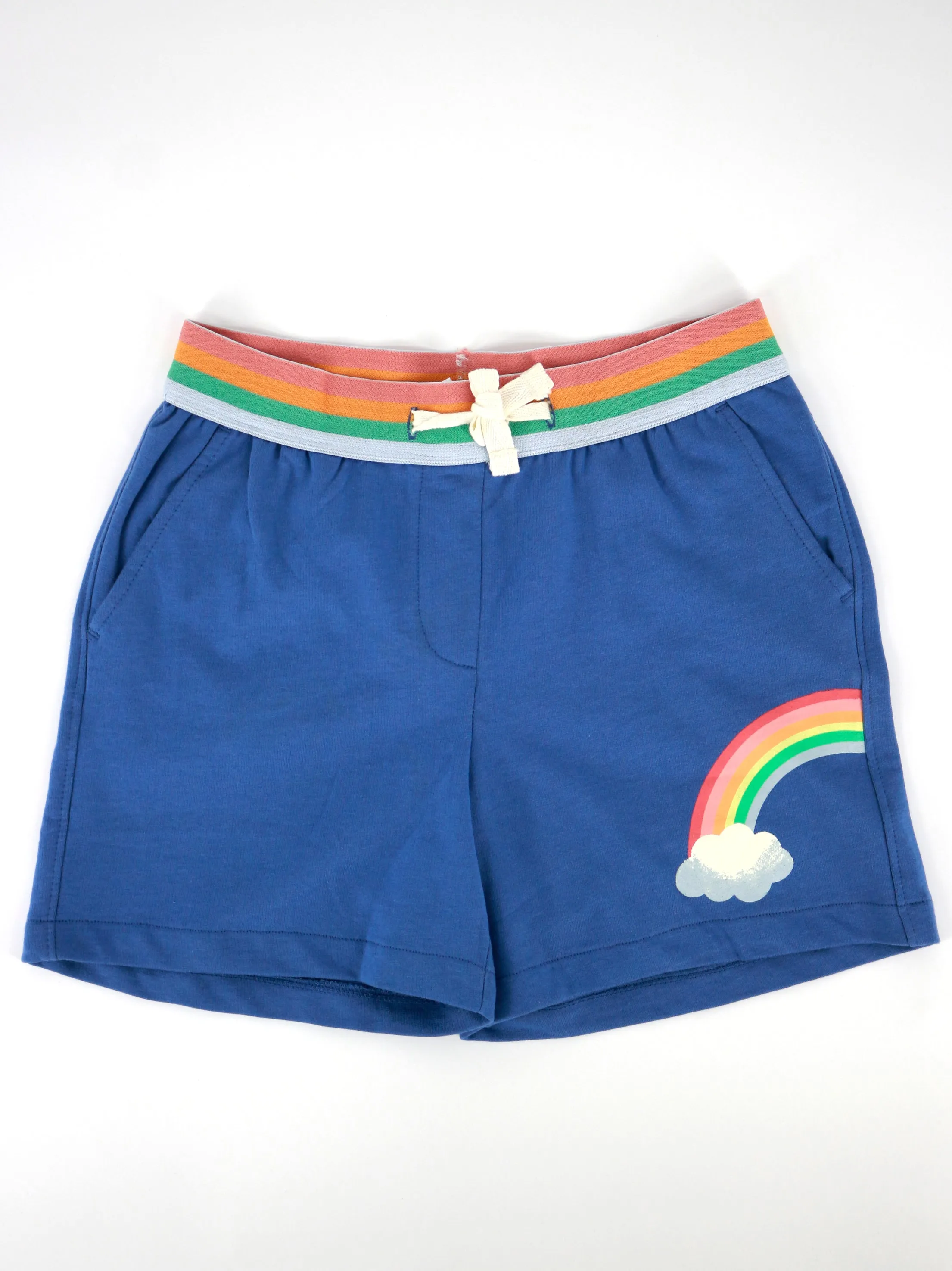 Kids Girl Graphic Printed Short,Blue
