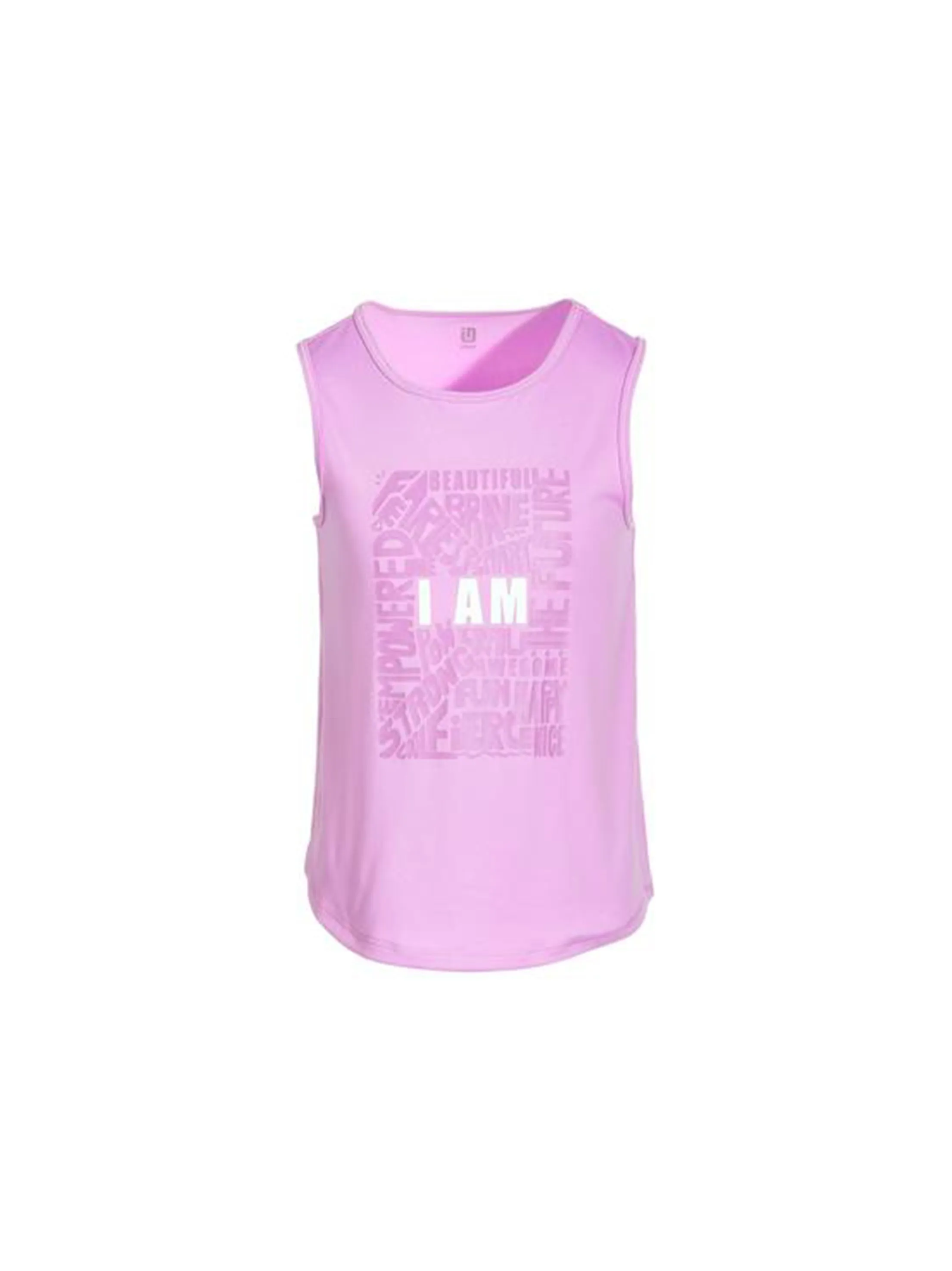 Kids Girl Graphic Printed Tank Top,Purple