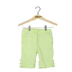 Kids Girl Ruffled-Leg Pant,Yellow
