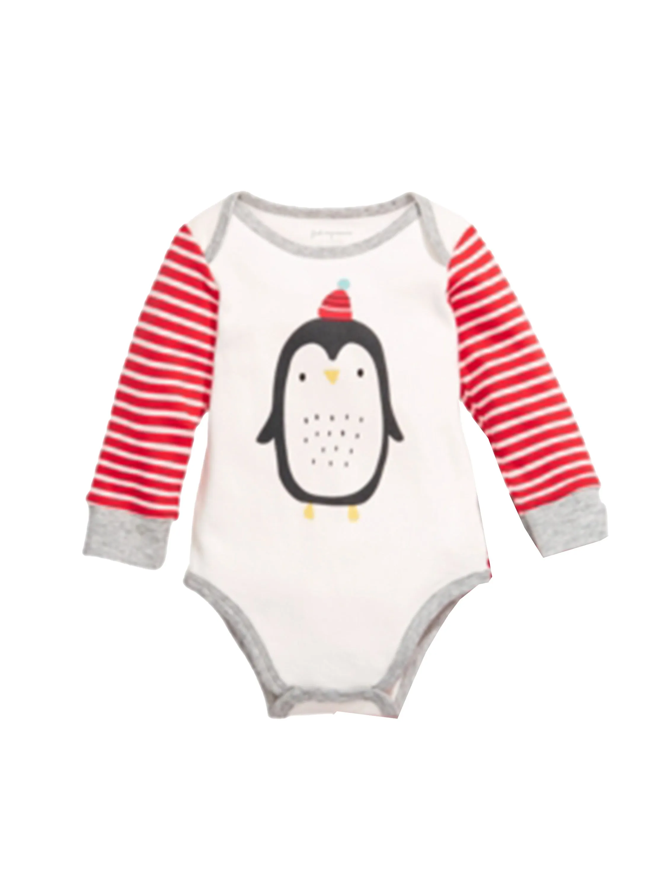 Kids Girl'd Graphic Printed Bodysuit,Whit/Red