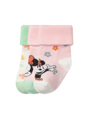 Kids Girl's 3 Pairs Graphic Printed Socks,Multi