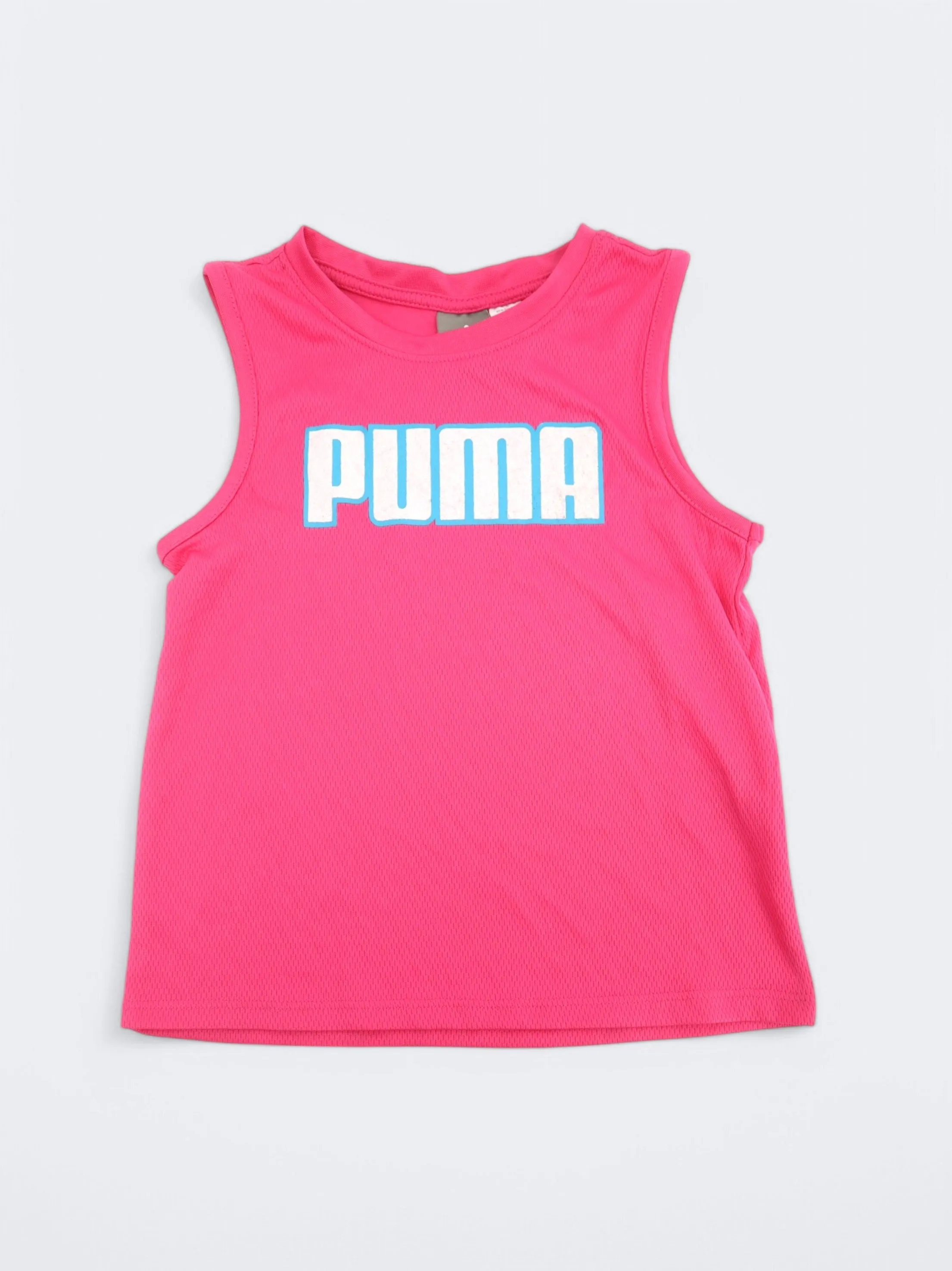 Kid's Girl's Brand Logo Printed Tank Top,Pink