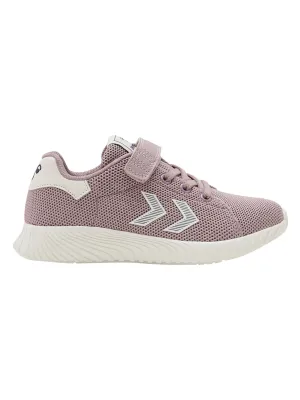 Kids Girl's Brand Logo Printed Trainers,Pink