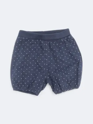 Kid's Girl's Dotted Short,Navy