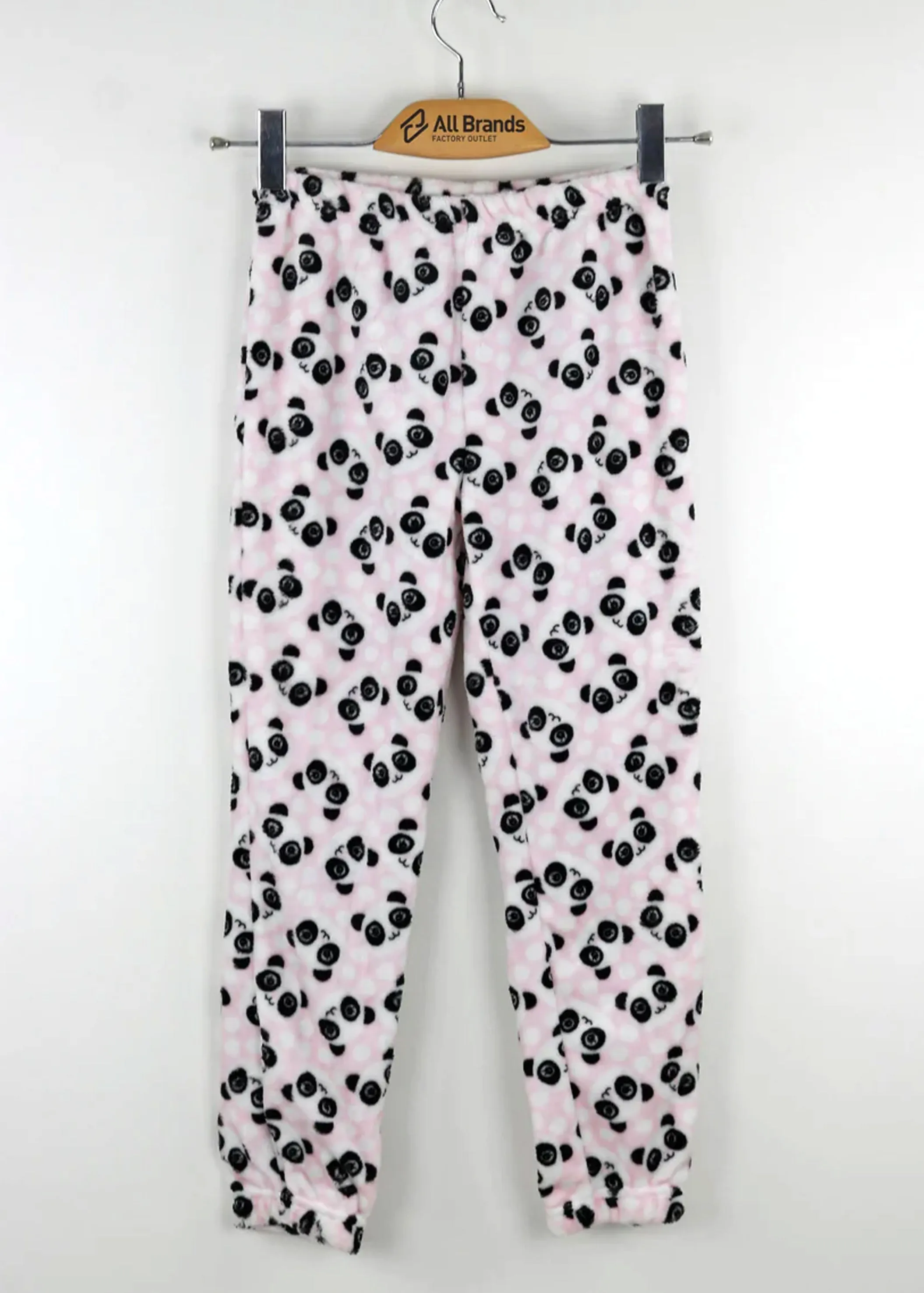 Kids Girl's Graphic Embroidered Hoodie & Pants Sleepwear Set,White/Pink
