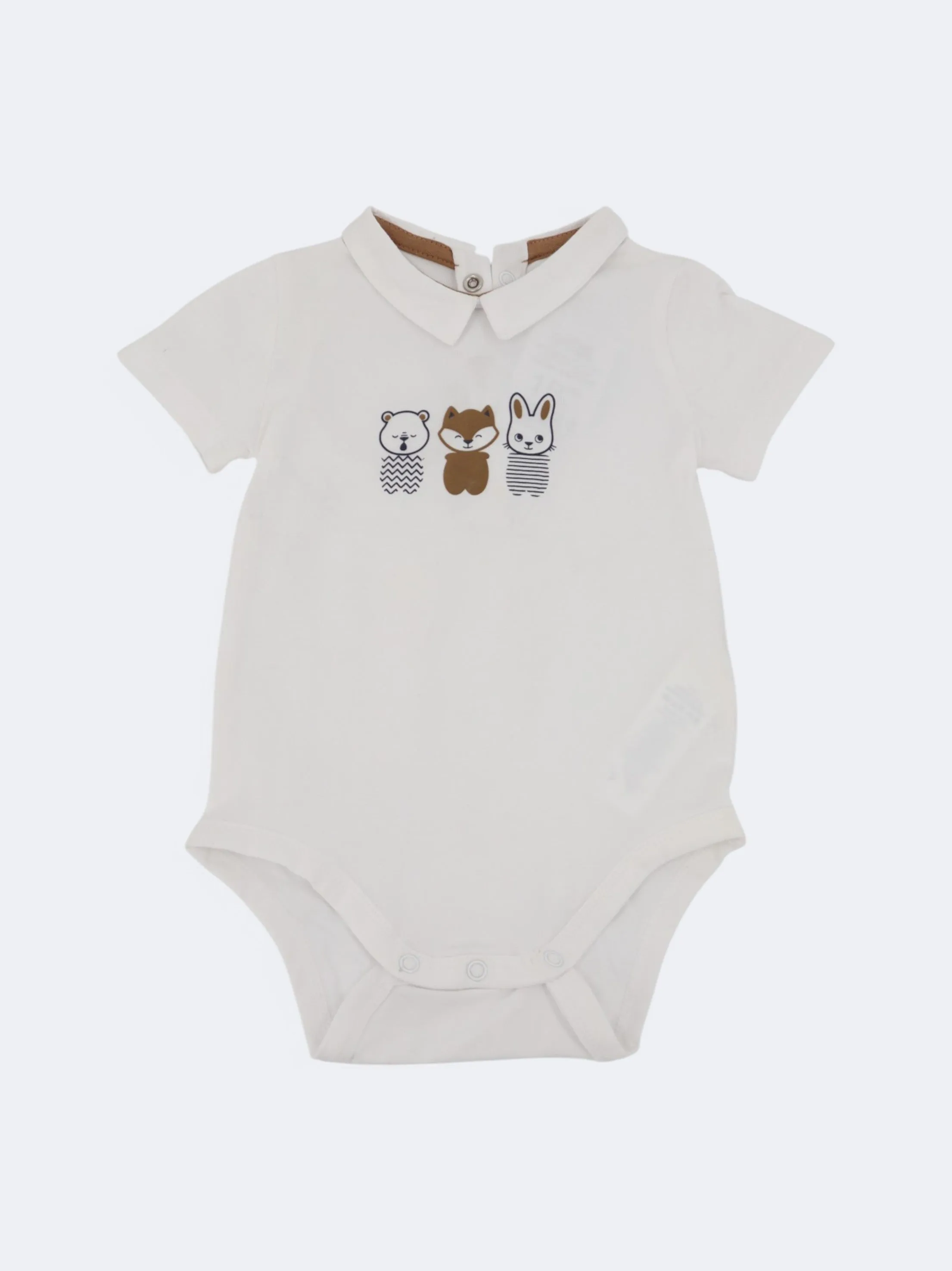 Kids Girl's Graphic Printed Bodysuit,White