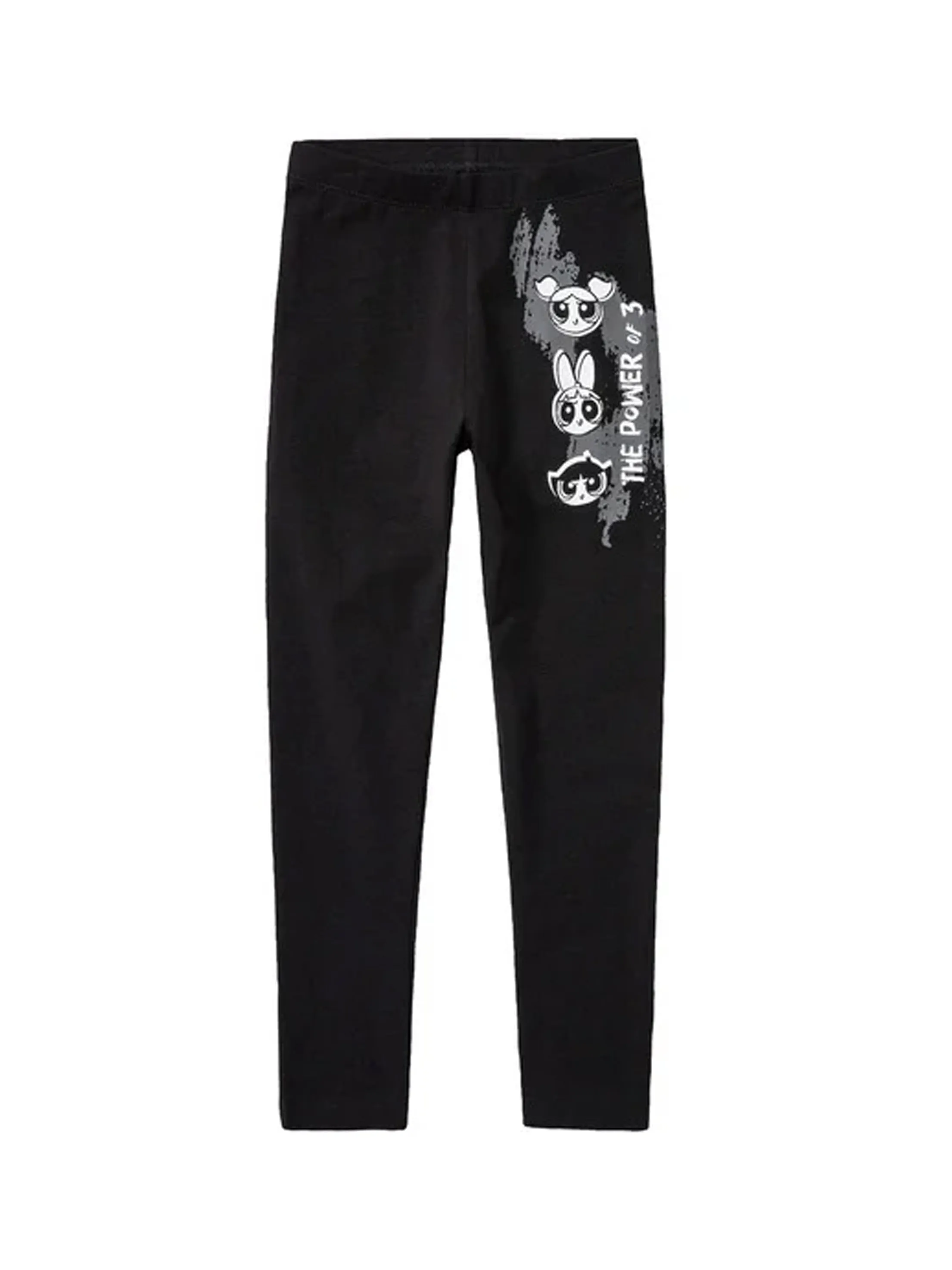 Kids Girl's Graphic Printed Leggings,Black