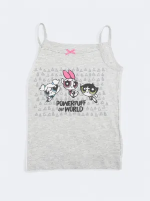 Kid's Girl's Graphic Printed Tank Top,Light Grey
