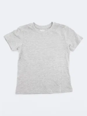 Kid's Girl's Plain Casual Top,Light Grey
