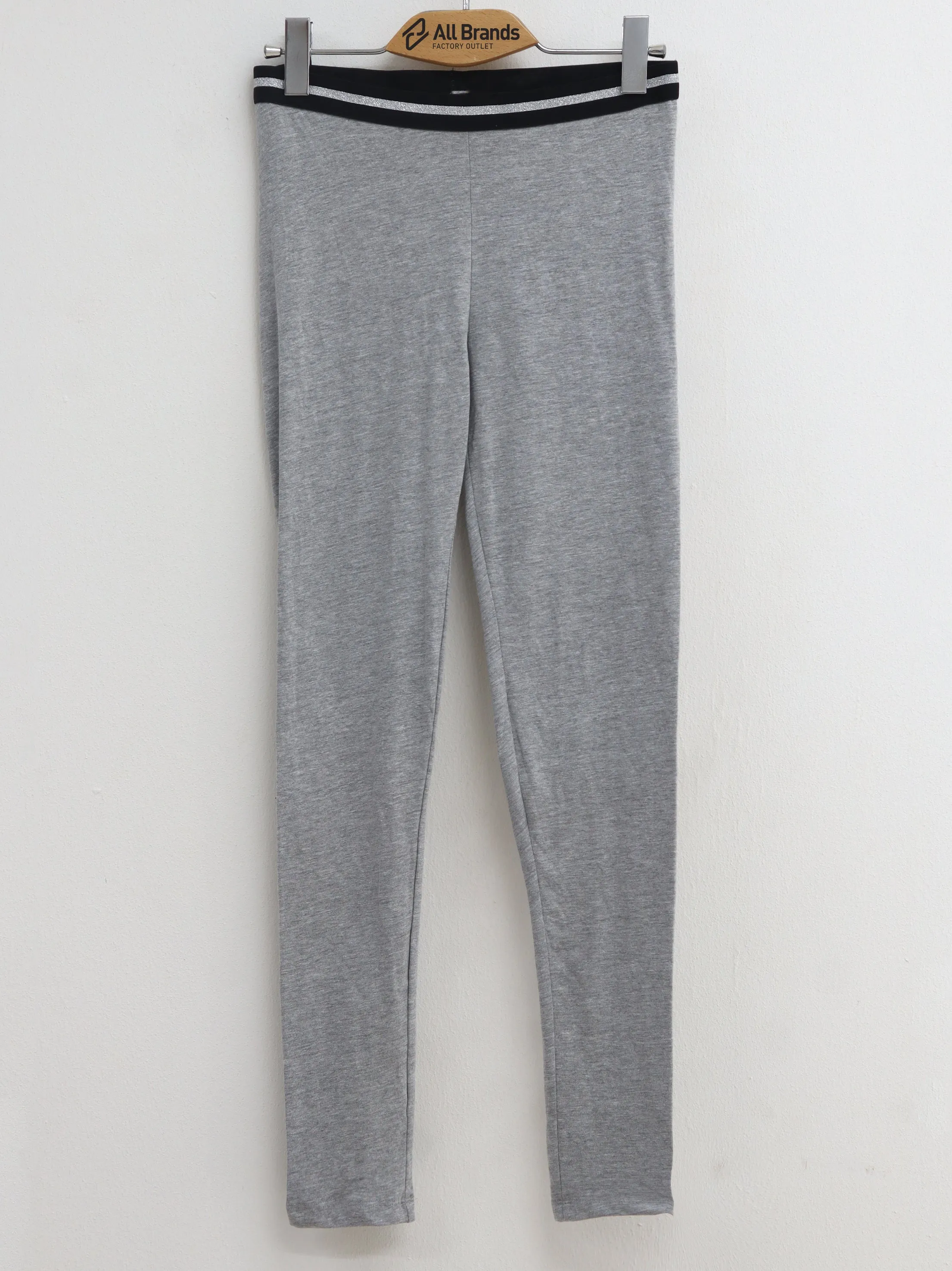 Kids Girl's Plain Solid Sport Pant,Light Grey