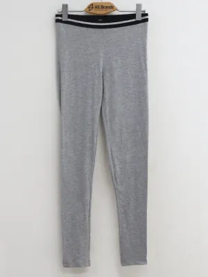 Kids Girl's Plain Solid Sport Pant,Light Grey