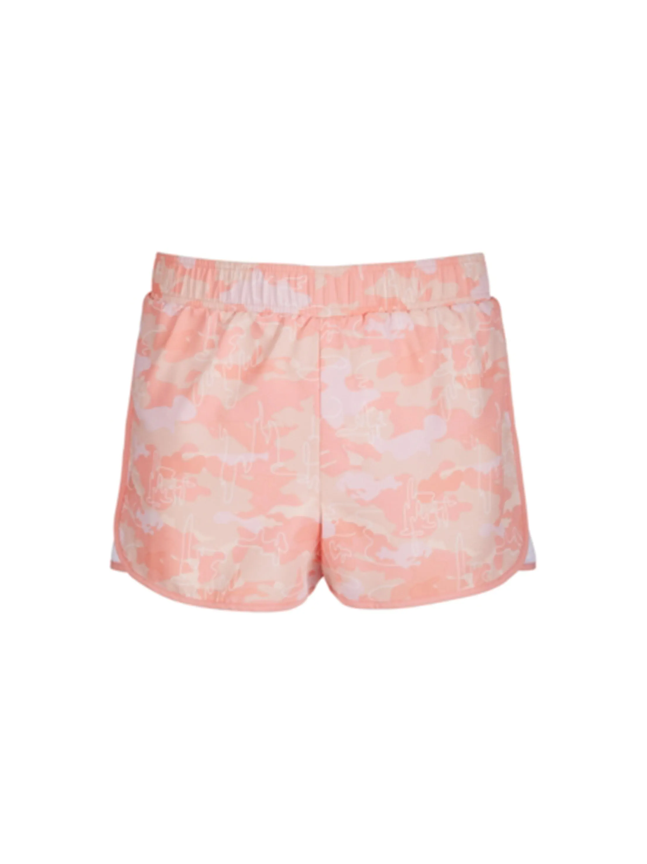 Kid's Girl's Printed Short,Light Coral