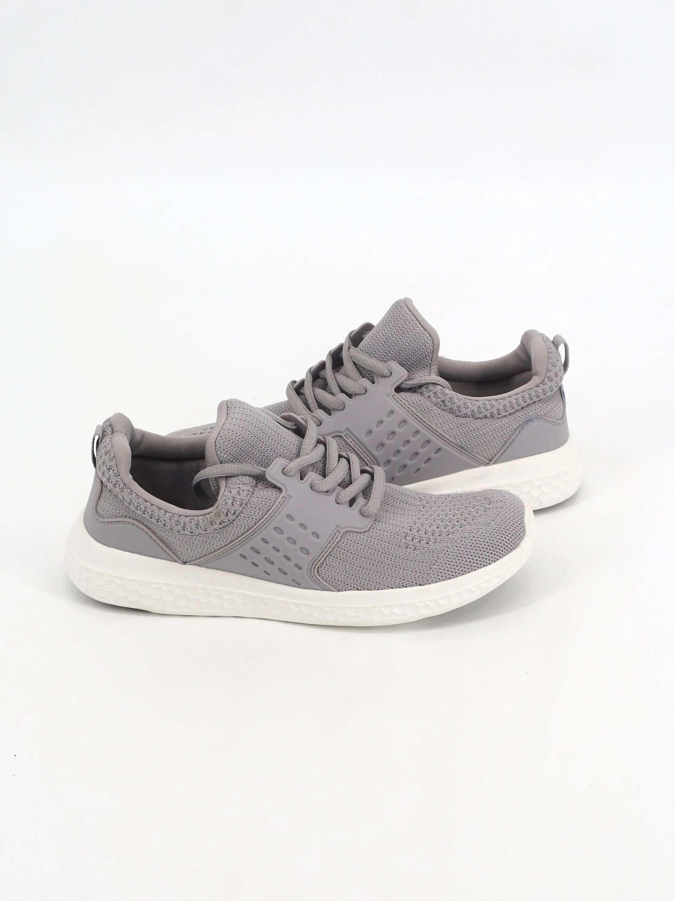 Kids Girl's Textured Sneakers,Light Grey
