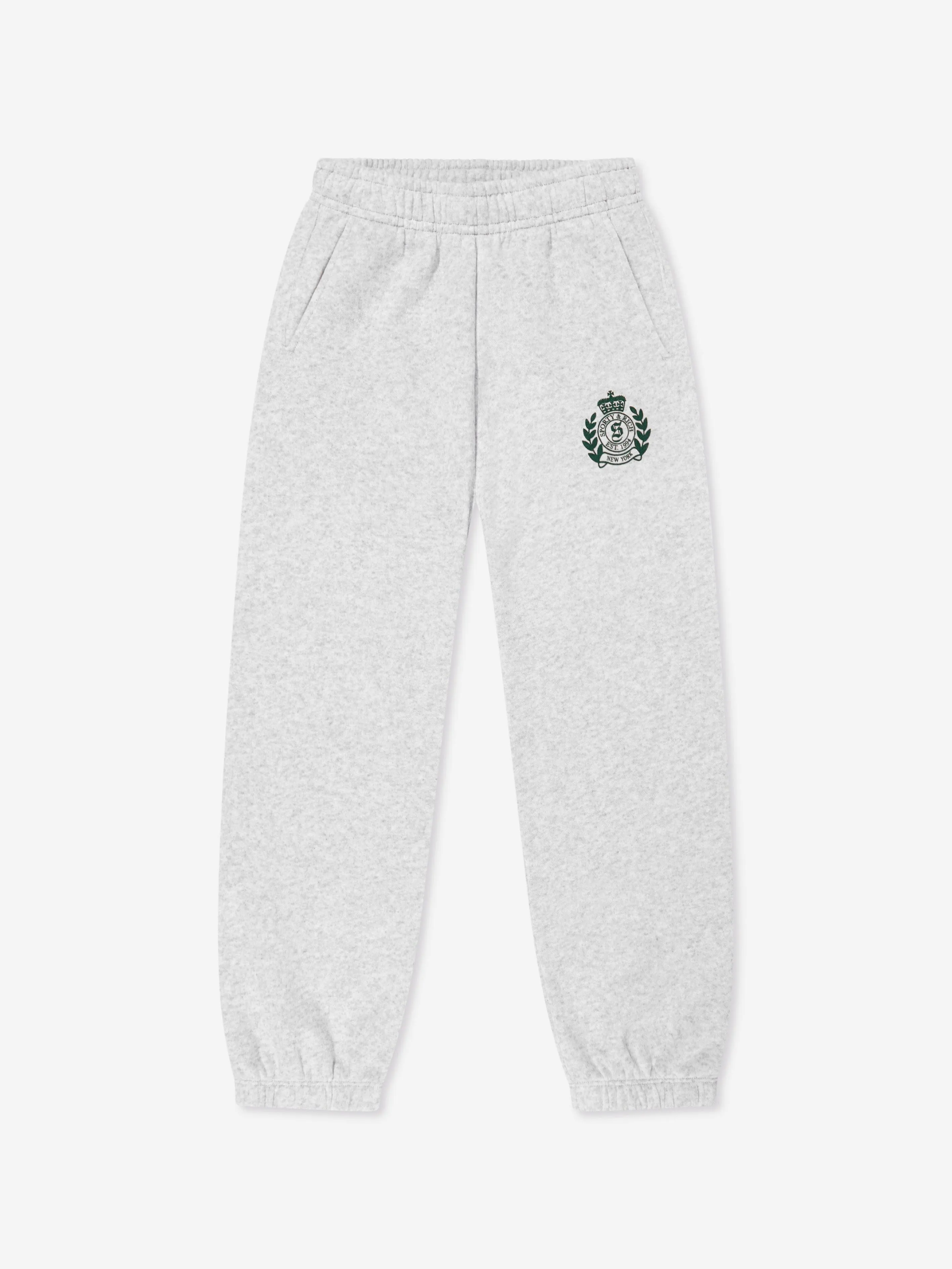 Kids H&W Crest Joggers in Grey