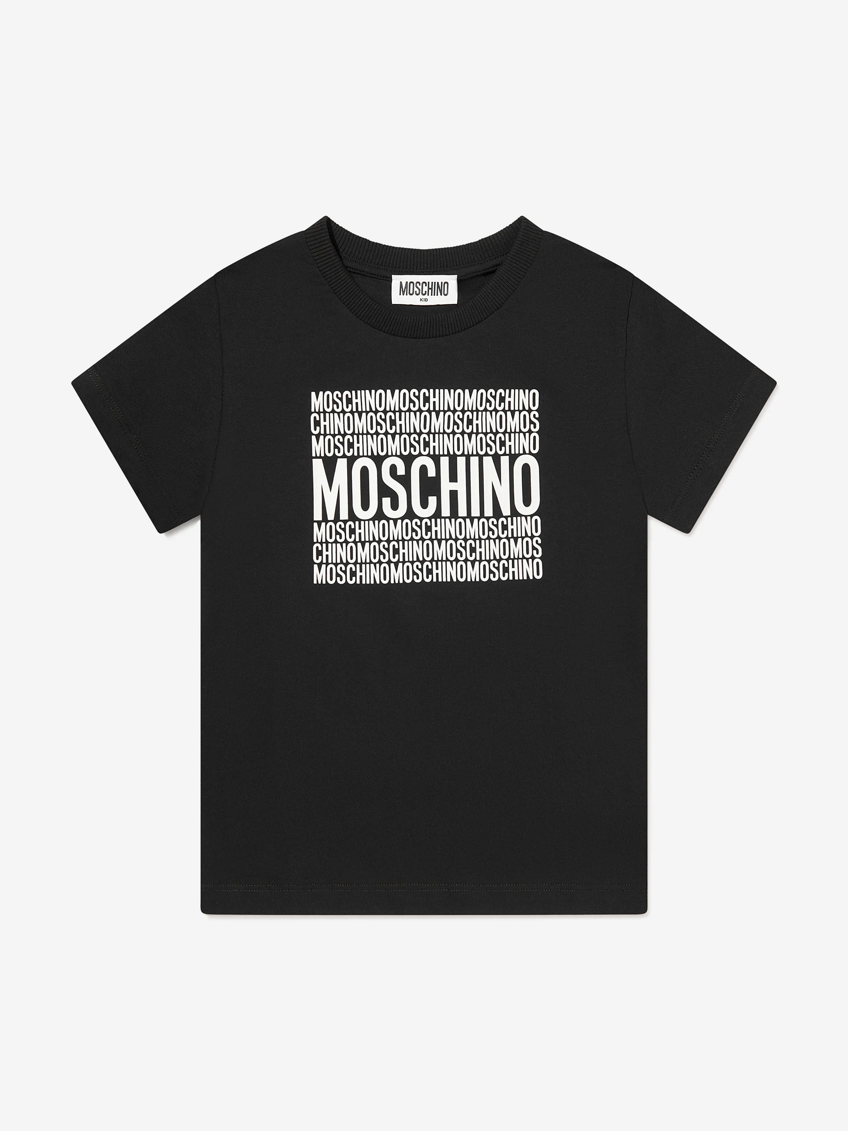 Kids Logo Print T-Shirt in Black