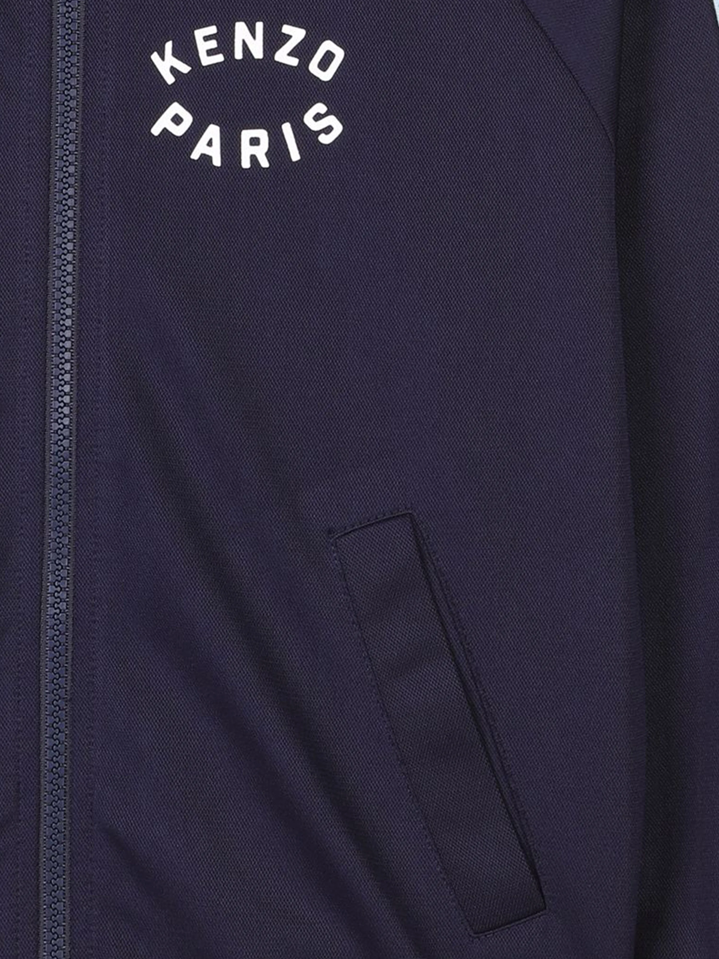 Kids Logo Track Jacket in Navy
