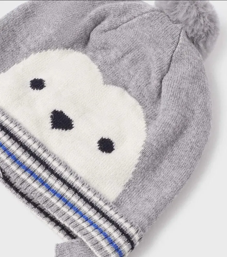 Knit Bobble Hat - Grey Boys | Mayoral