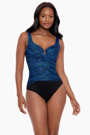 Layered Escape One Piece in Dot Com