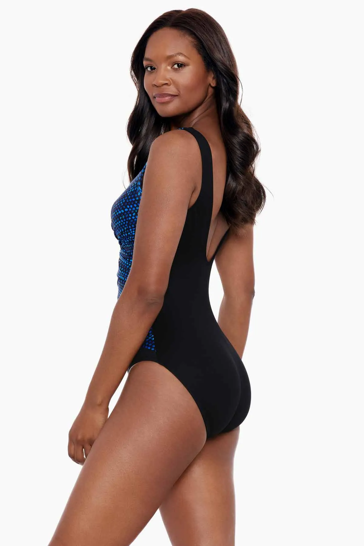Layered Escape One Piece in Dot Com