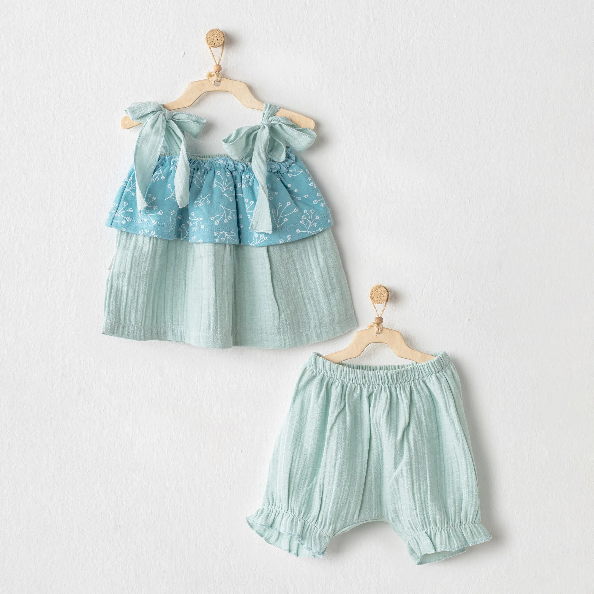 Light Blue Ruffle Outfit