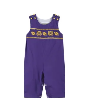 Lil Cactus Football & Tiger Smocked Overall