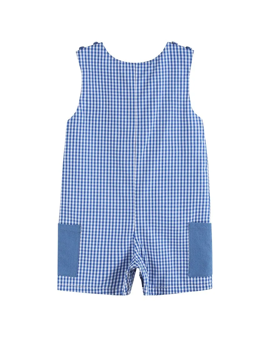 Lil Cactus Gingham Pocket Shortall