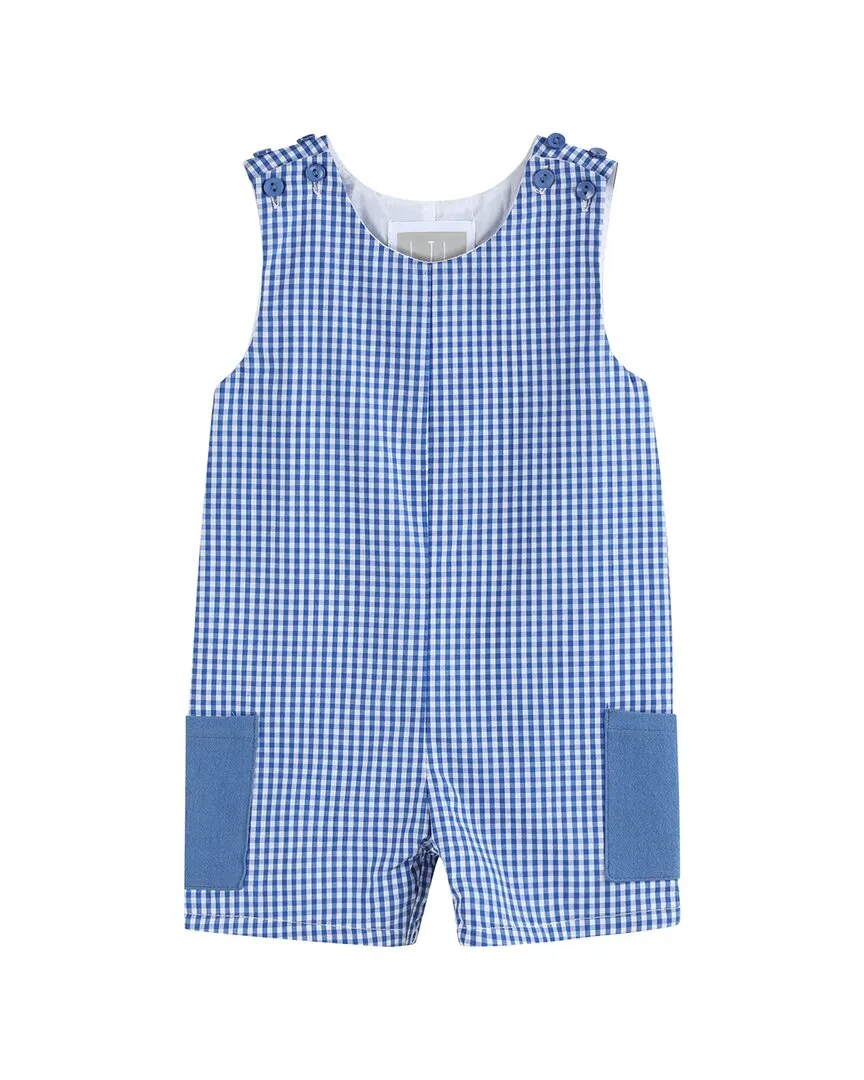Lil Cactus Gingham Pocket Shortall