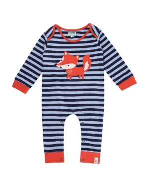 Lilly and Sid Fox Stripe Applique Playsuit