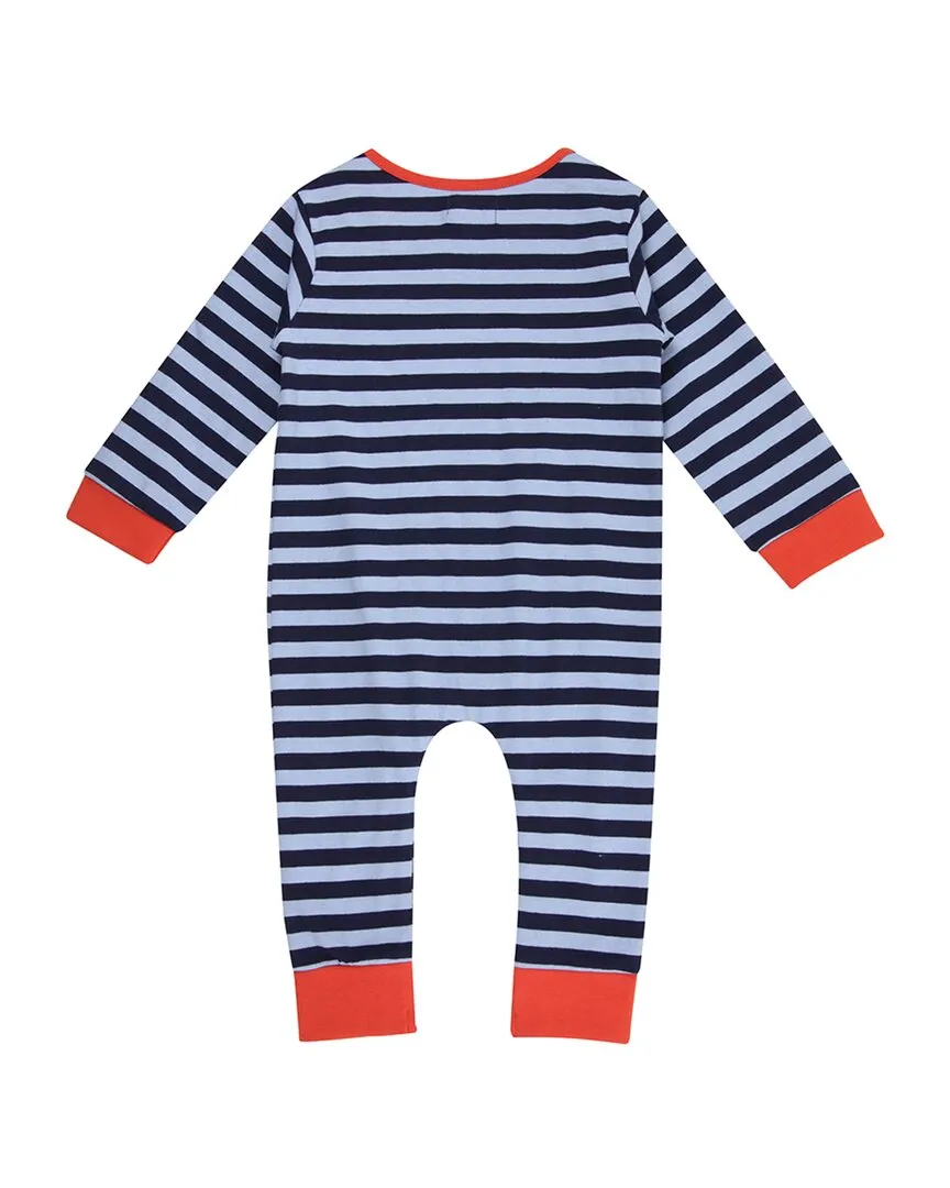 Lilly and Sid Fox Stripe Applique Playsuit