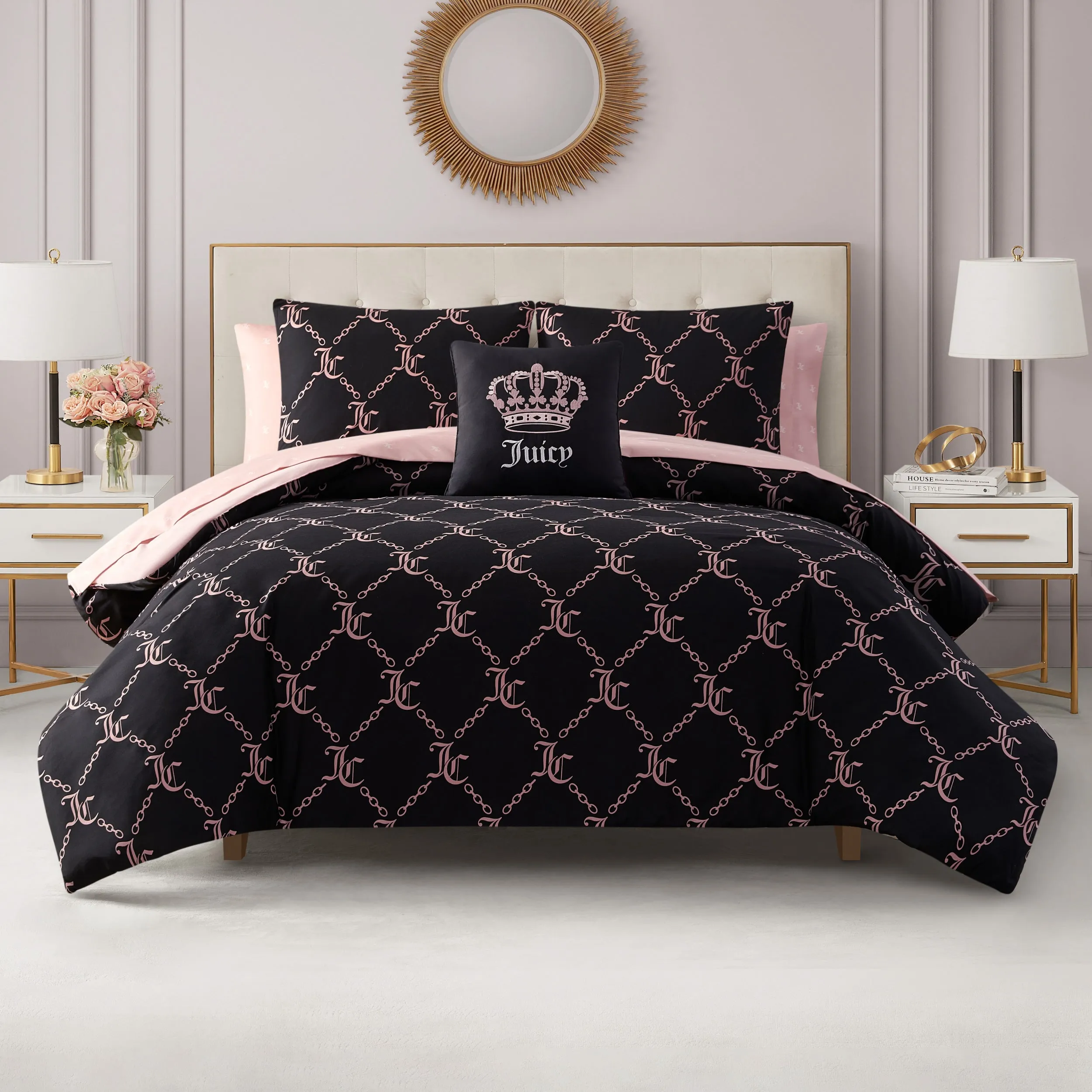 Link Printed Bed in a Bag Bedding Set Juicy Couture