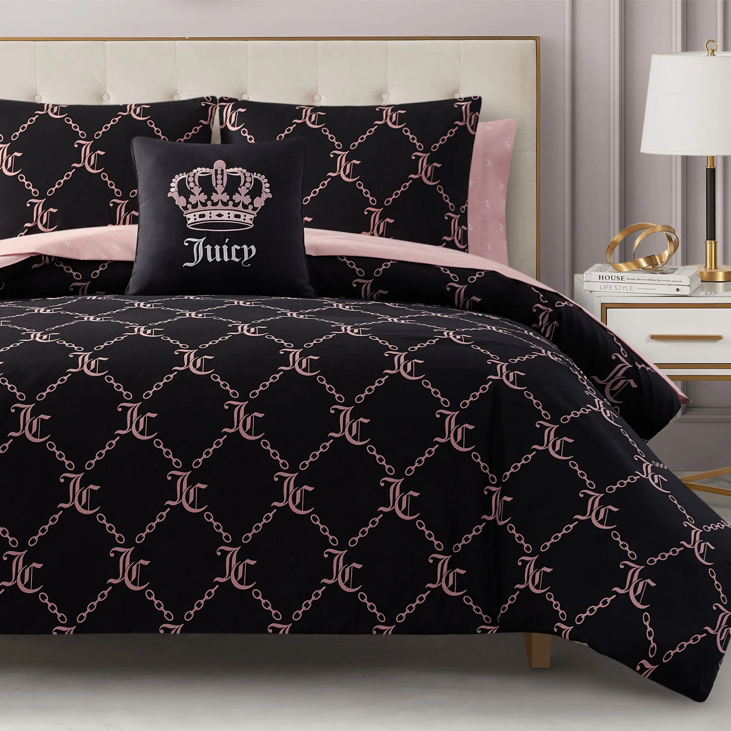 Link Printed Bed in a Bag Bedding Set Juicy Couture