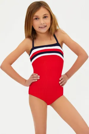 Little Jessa One Piece American Colorblock Beach Riot