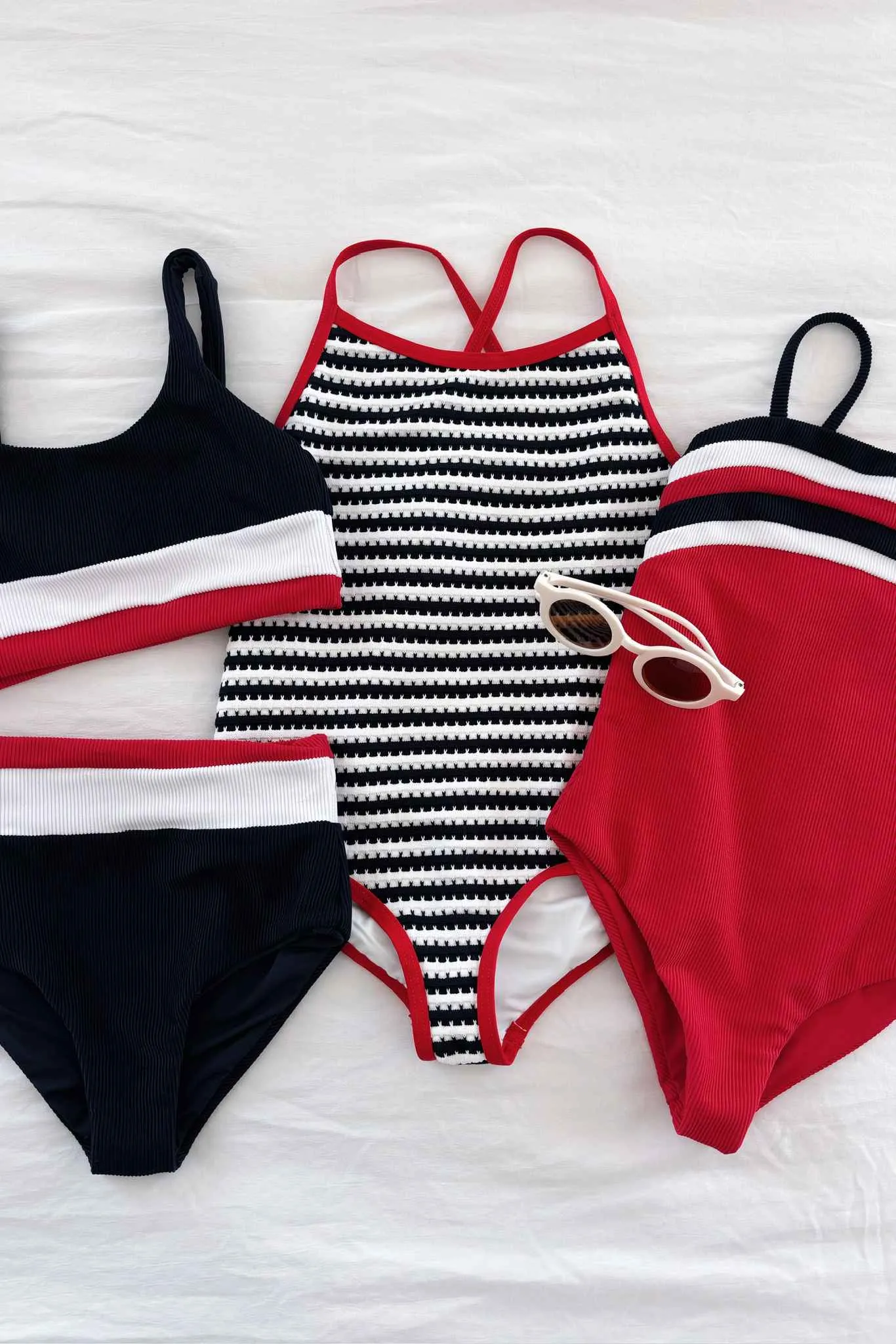 Little Jessa One Piece American Colorblock Beach Riot