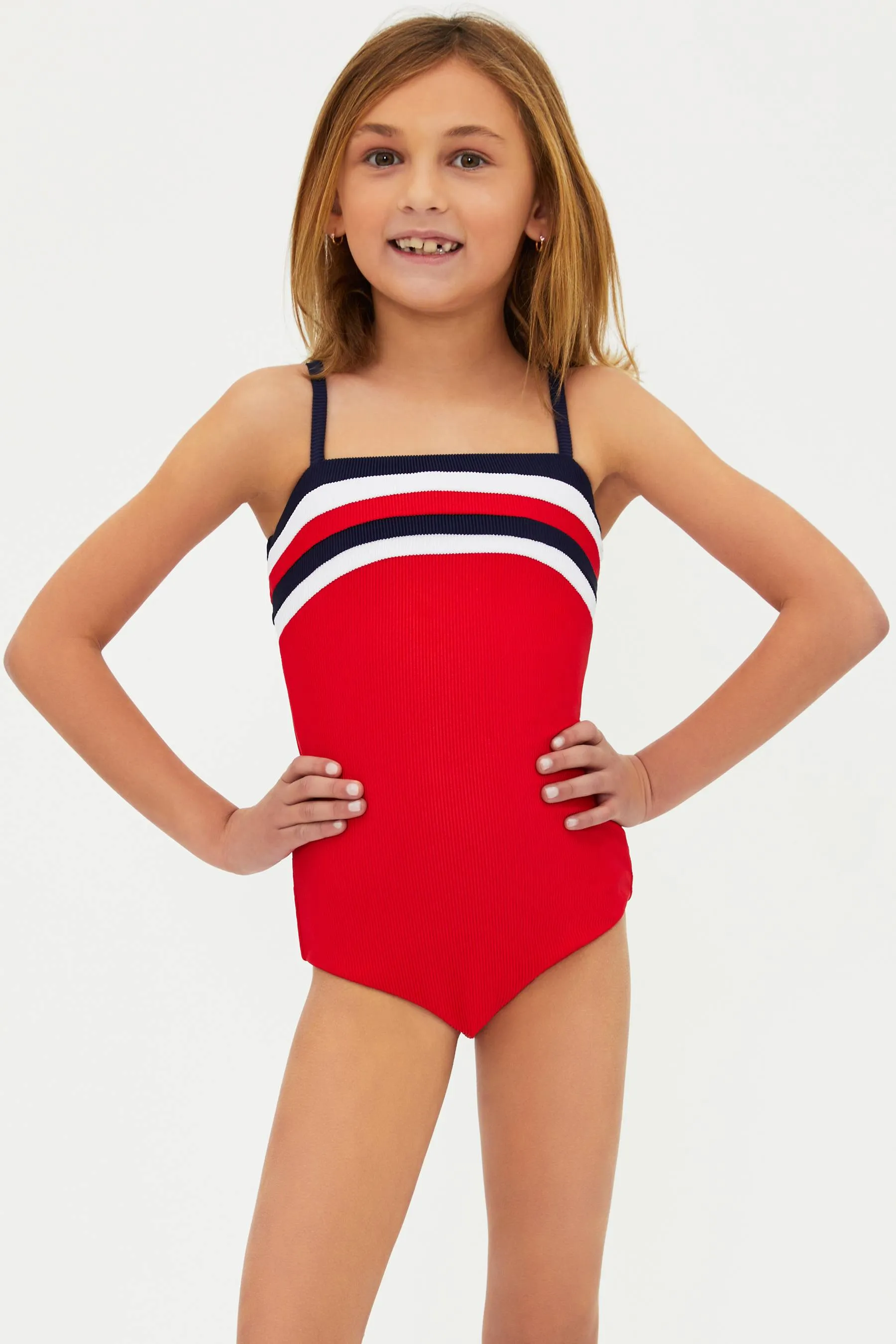 Little Jessa One Piece American Colorblock Beach Riot