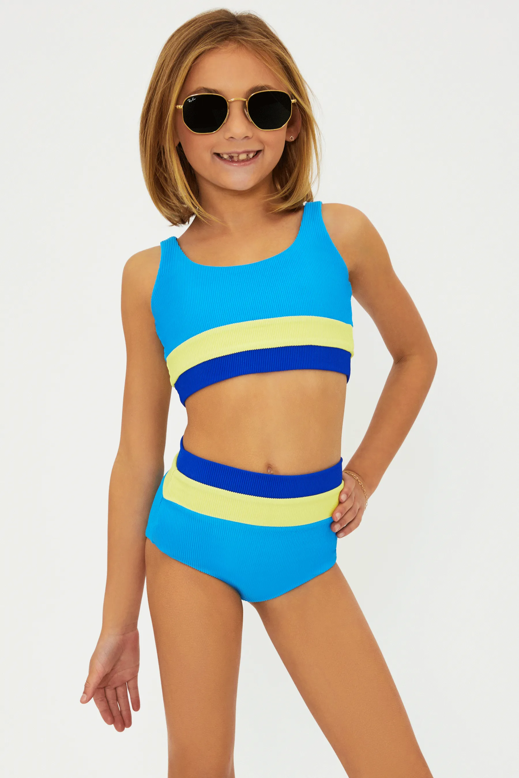 Little Mackenzie & Heidi Set Riviera Colorblock Beach Riot