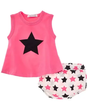 LITTLE MISH 2pc Checker Star Swing Tank Set