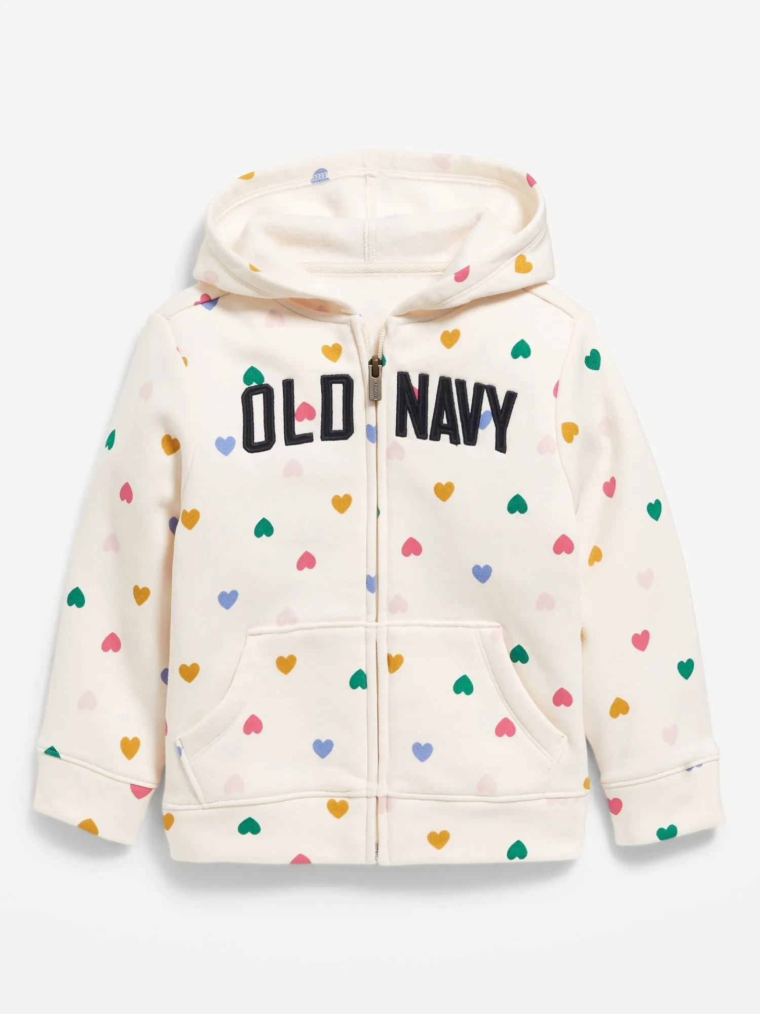 Logo-Graphic Zip Hoodie for Toddler Girls Old-Navy