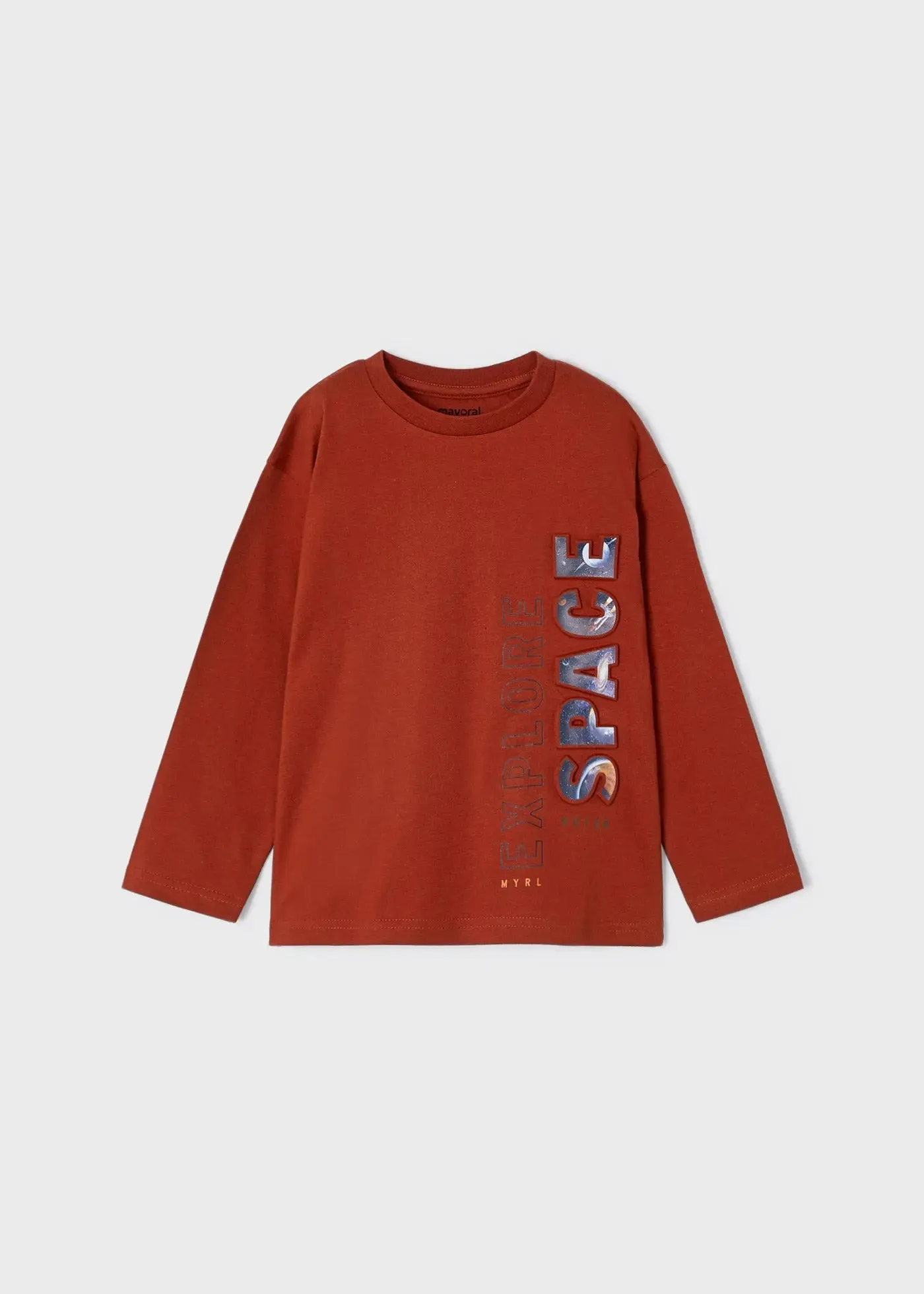 Long Sleeve Embossed Graphic T-shirt Boy | Mayoral