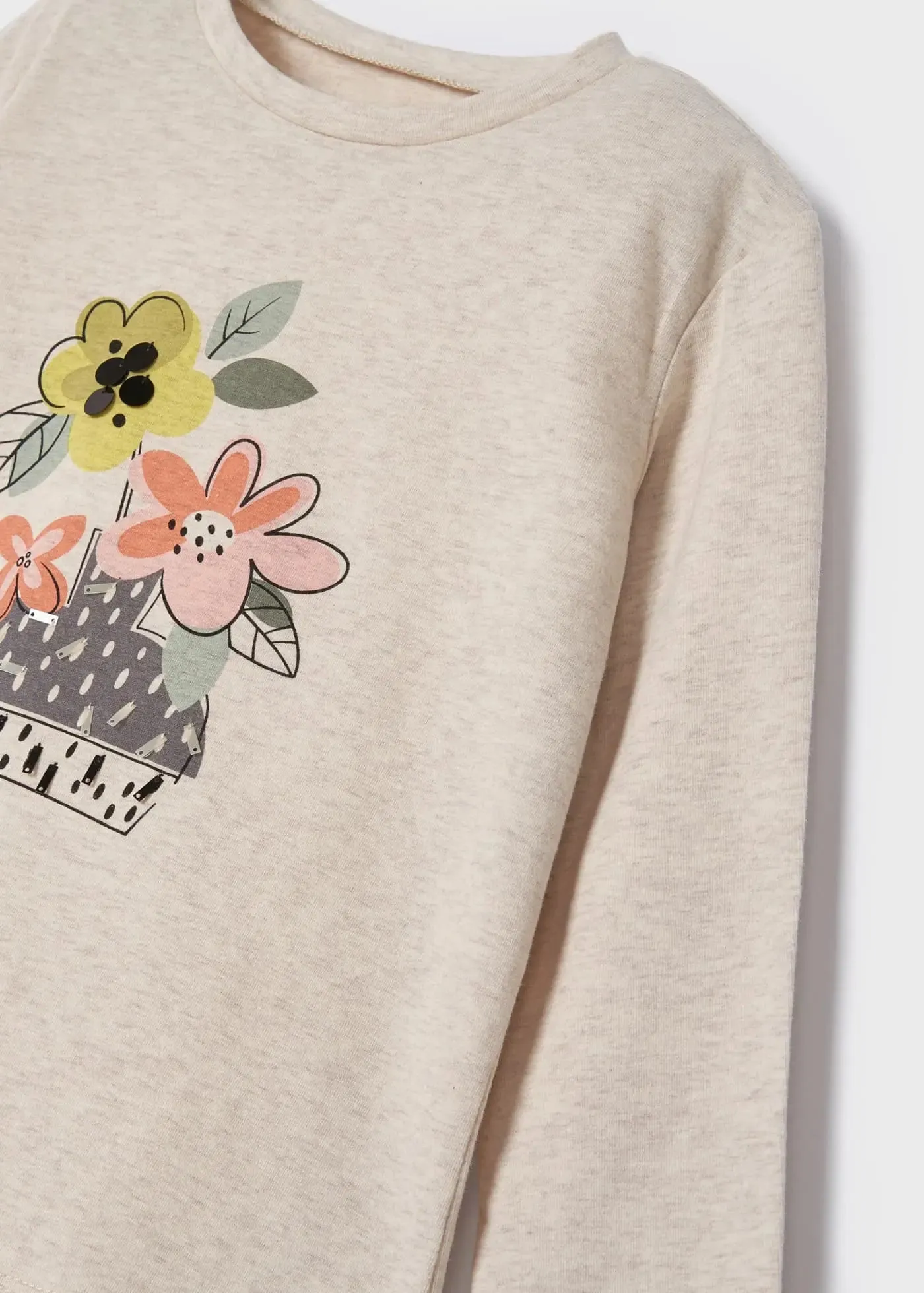 Long Sleeved Applique T-shirt Girl | Mayoral