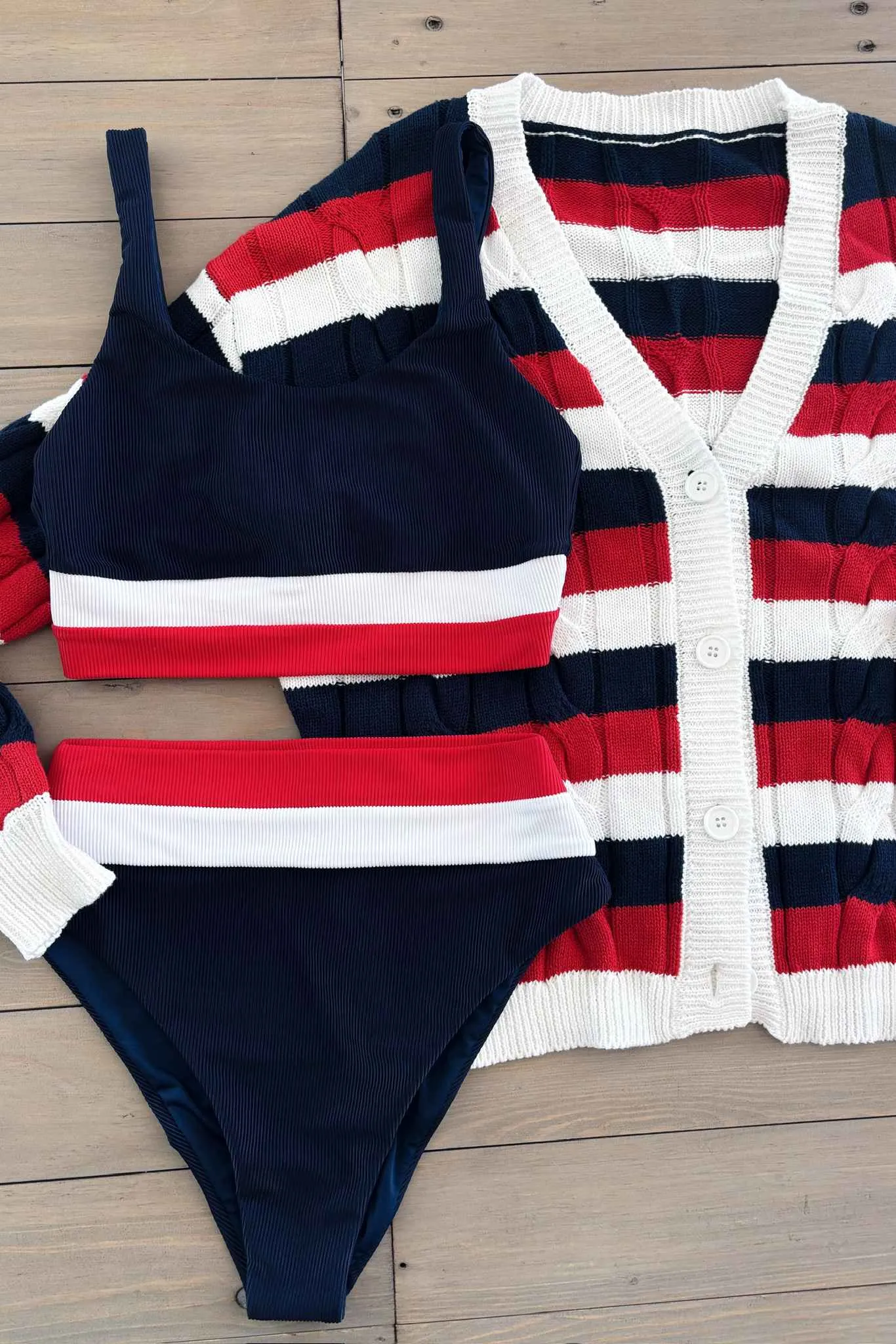 Mackenzie Top Americana Colorblock Beach Riot